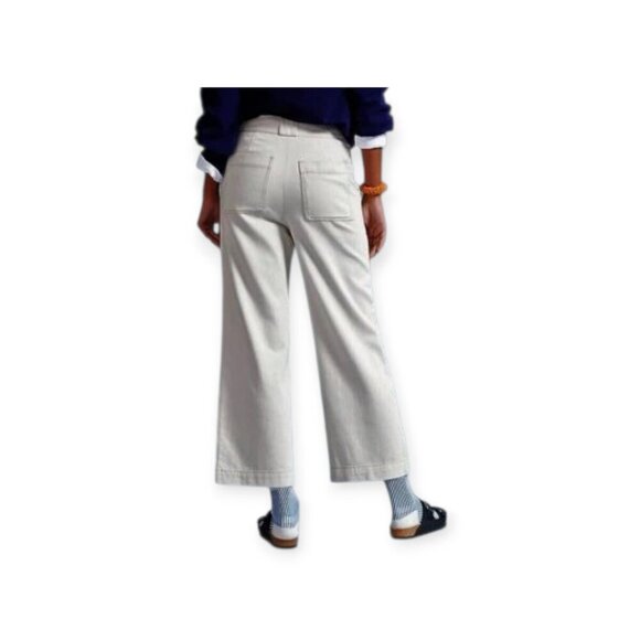 Anthropologie Porter Khaki Cropped Pants 8 - Picture 4 of 16